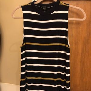 Loft sleeveless striped cotton top
